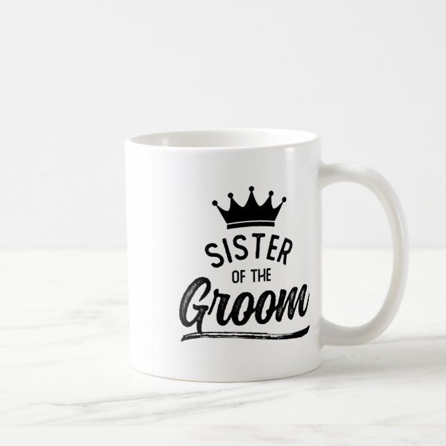 Taza De Café Hermana del Novio Fiesta de Boda Combinada (Derecha)