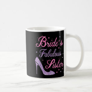 Taza De Café Hermana fabulosa de la novia feliz boda madre