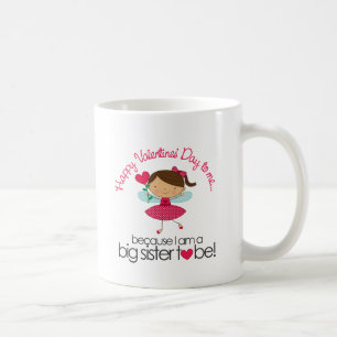 Taza De Café Hermana grande de hadas feliz a ser camiseta