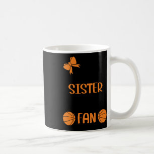 Taza De Café Hermana menor mayor fanática del baloncesto