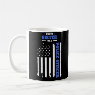 Taza De Café Hermana orgullosa de una bandera apenada del