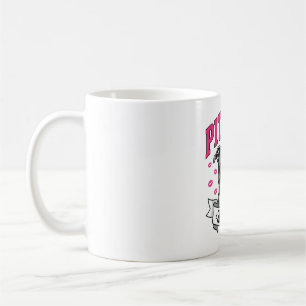 Taza De Café Hermana Pitbull Diseño Vectorial Vintage Amante Pe