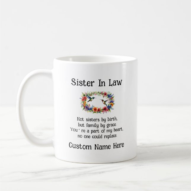 Taza De Café Hermana Totalmente Personalizado En Derecho Primo  (Izquierda)