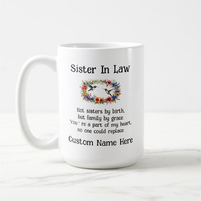 Taza De Café Hermana Totalmente Personalizado En Primo De Derec (Izquierda)