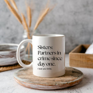 Taza De Café Hermanas Asociadas en el crimen hermana graciosa C