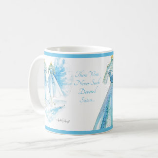 Taza De Café Hermanas Blue Dress Mug de Heather French Henry