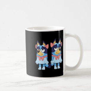 Taza De Café Hermanas Blue Heeler con Vestidos