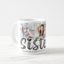 Taza De Café HERMANAS CUIDADAS Para Siempre Amigos 3 Fotos