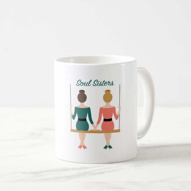 Taza De Café Hermanas del alma (Anverso derecho)