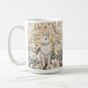 Taza De Café Hermano blanco lindo Pastel Floral Amarilla