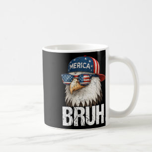 Taza De Café Hermano Cuarto 4 de Julio Águila Patriótico Americ