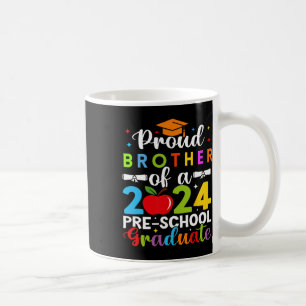 Taza De Café Hermano De 2024 Graduación Preescolar