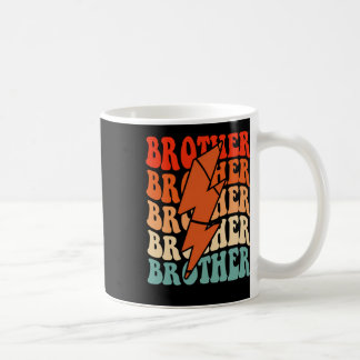 Taza De Café Hermano de básquetbol Retro Groovy Relámpago Grasa
