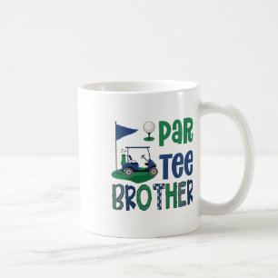 Taza De Café Hermano de la fiesta de cumpleaños de golf Familia
