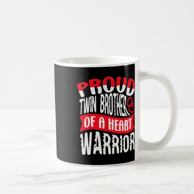 Taza De Café Hermano De Un Guerrero Del Corazón Insuficiencia C (Derecha)