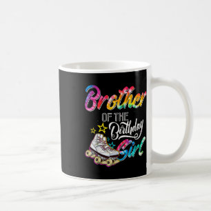 Taza De Café Hermano Del Chica De Cumpleaños Roller Skates Bday