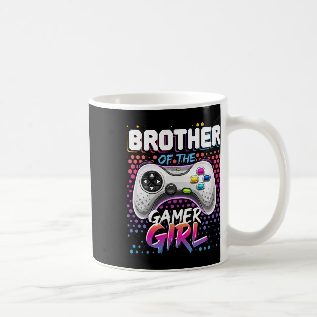 Taza De Café Hermano Del Chica Gamer Que Coincide Con El Nacido (Derecha)