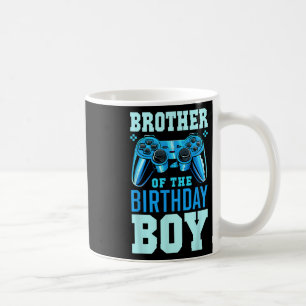 Taza De Café Hermano Del Cumpleañero Videojugador Emparejado B