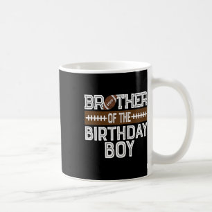 Taza De Café Hermano Del Fútbol De Cumpleaños Primer Cumpleaños