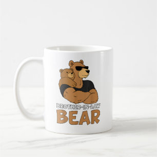 Taza De Café Hermano en Derecho Oso con Cubo de oso