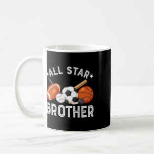 Taza De Café Hermano Estrella De La Pelota De Baloncesto Del Cu