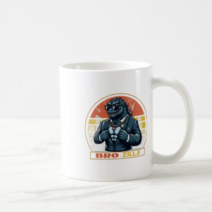 Taza De Café Hermano Genial Brozilla Hermano Fuerte Saurus Fami