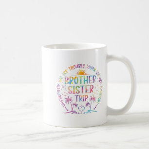 Taza De Café Hermano Hermana Pareja Hermano De Tiro Y Hermana