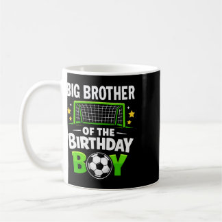 Taza De Café Hermano Mayor Del Niño De Cumpleaños Fútbol Ll Fam