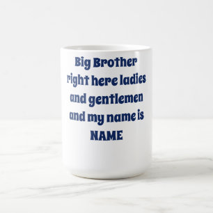Taza De Café Hermano Mayor Nombre Personalizado – Diseño de Fam