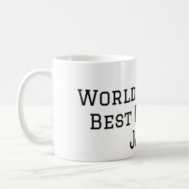 Taza De Café Hermano mejor del mundo agregar nombre texto depor