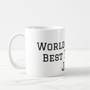 Taza De Café Hermano mejor del mundo agregar nombre texto depor