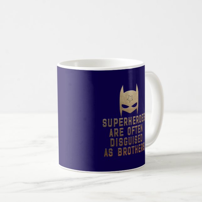 Taza De Café Hermano Moderno Superhéroe cita a Mug (Anverso derecho)