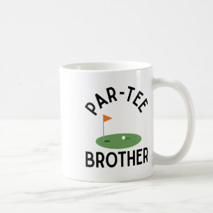 Taza De Café Hermano Par Tee Divertido Cumpleaños De Golf Parti