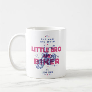 Taza De Café Hermano pequeño y ciclista el hombre el mito la le