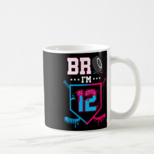 Taza De Café Hermano soy un niño de 12 años Hockey Helado Goteo