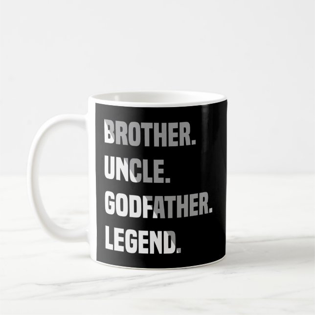 Taza De Café Hermano tío padrino Leyenda (Izquierda)