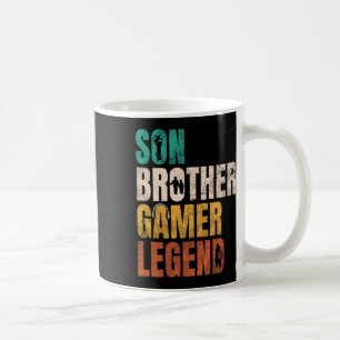 Taza De Café Hermano Video Gamer Leyenda Familia Pareja