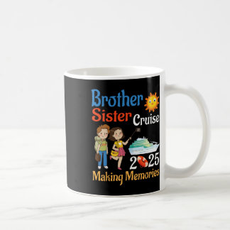 Taza De Café Hermano Y Hermana Crucero 2025 Viaje Haciendo Memo