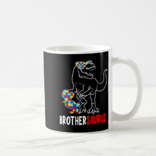 Taza De Café Hermanosaurio T Rex Dinosaur Autismo Conciencia Pa