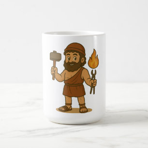 Taza De Café Hermes de la mitología griega de dibujos animados