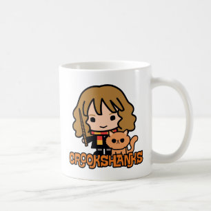 Taza De Café Hermione y Crookshanks de dibujos animados
