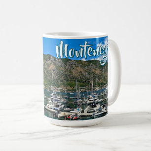 Taza De Café Hermosa bahía de Kotor en Montenegro viaje