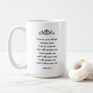 Taza De Café Hermosa Biblia Motivadora Verse Isaiah