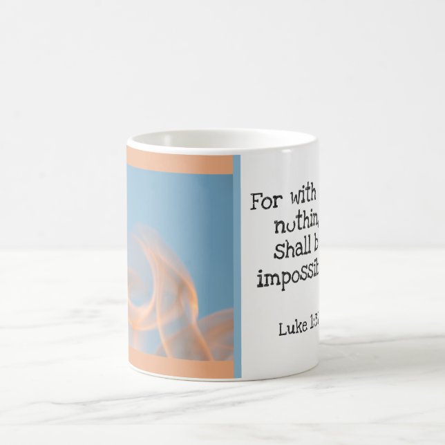 Taza De Café Hermosa Biblia Verse Flama Personalizado de planti (Centro)