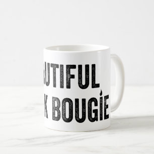Taza De Café Hermosa Bougie negra - Enriquecedora cita