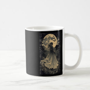 Taza De Café Hermosa Bruja Gótica Fantasía Vampiro Moonlight
