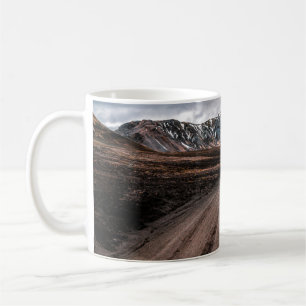 Taza De Café Hermosa carretera de polvo de grava Landmanalaugar