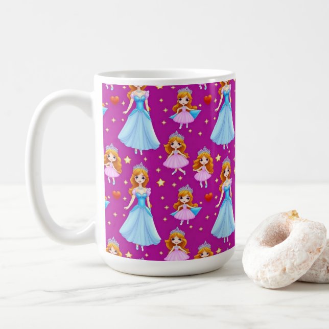 Taza De Café Hermosa Cerámica Princesa (Con donut)