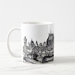 Taza De Café Hermosa ciudad de Francia en el Mar Mediterráneo