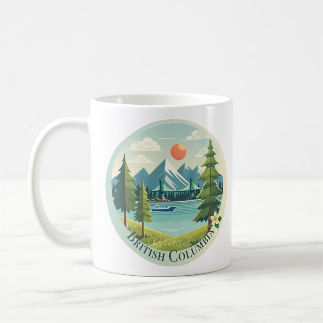 Taza De Café Hermosa Columbia Británica (Izquierda)